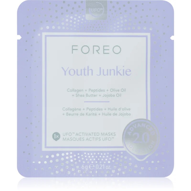 FOREO UFO™ Youth Junkie маска за лице анти стареене 6 бр.