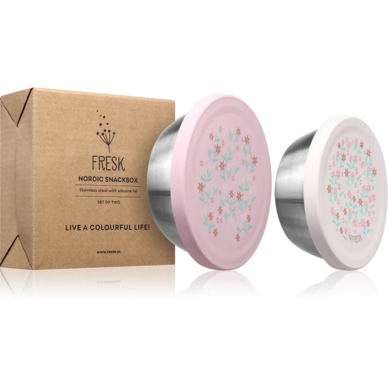 FRESK Snackbox кутия за закуска Garden Flowers 2 бр.