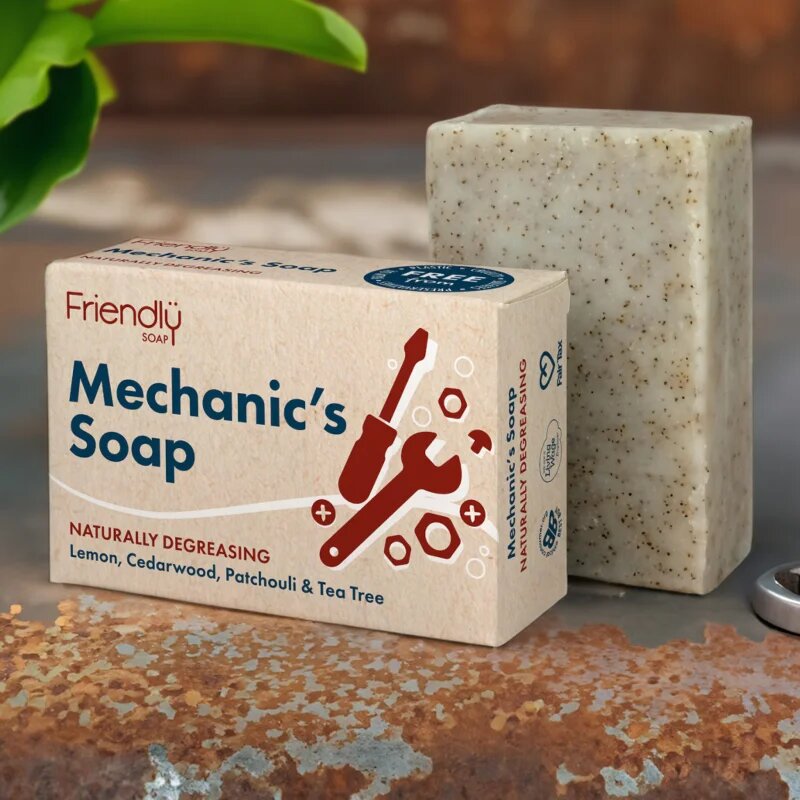 Friendly Soap Mechanic's Bar естествен твърд сапун за лице и тяло 95 гр.