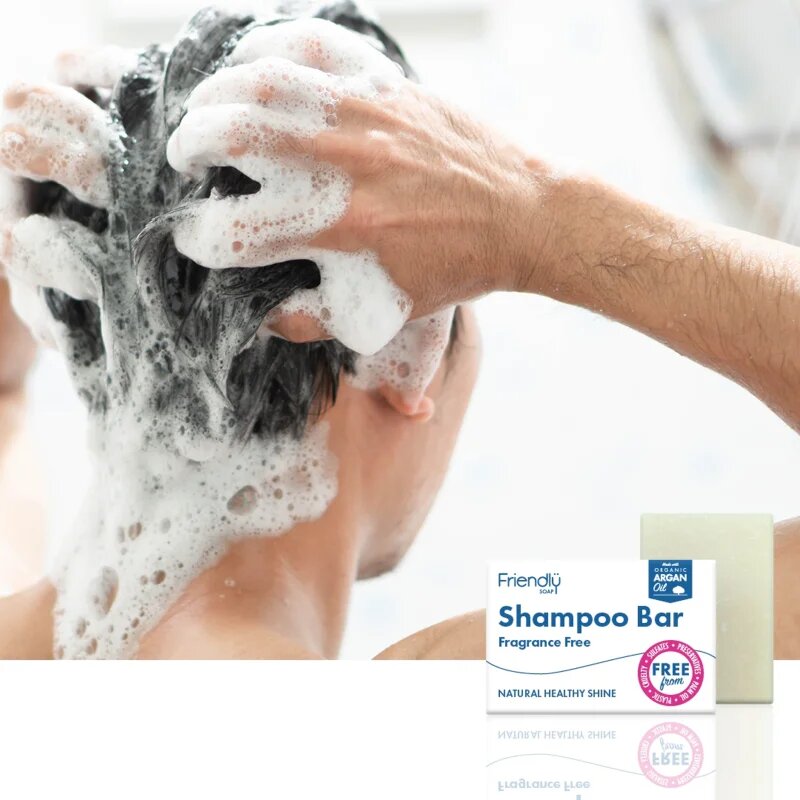 Friendly Soap Natural Shampoo Bar Fragrance Free натурален сапун За коса без парфюм 7x95 гр.