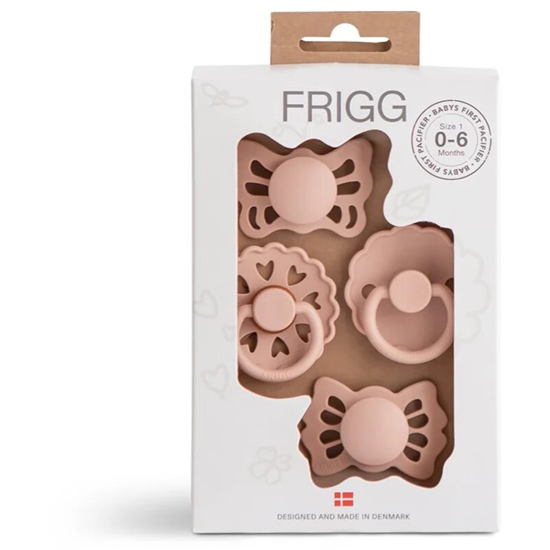 FRIGG Baby's First Pacifier​ Floral heart биберон Blush