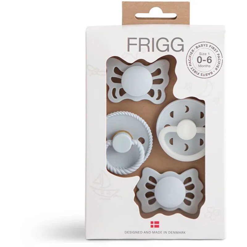 FRIGG Baby's First Pacifier​ Moonlight Sailing биберон Powder Blue
