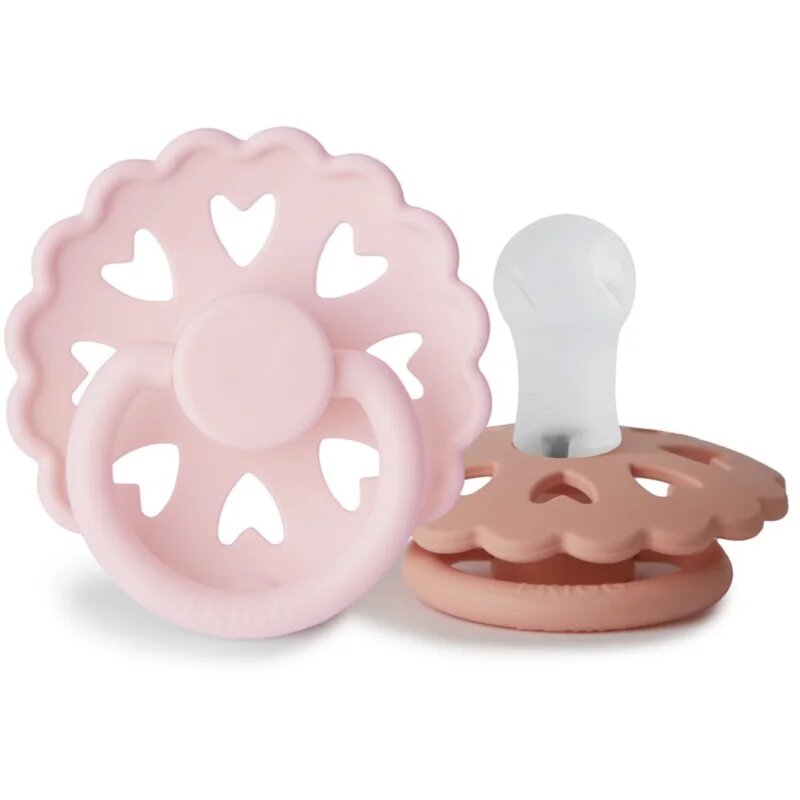 FRIGG Fairytale Round Silicone 2-Pack Size 1 биберон The Snow Queen/The Princess and the Pea 2 бр.