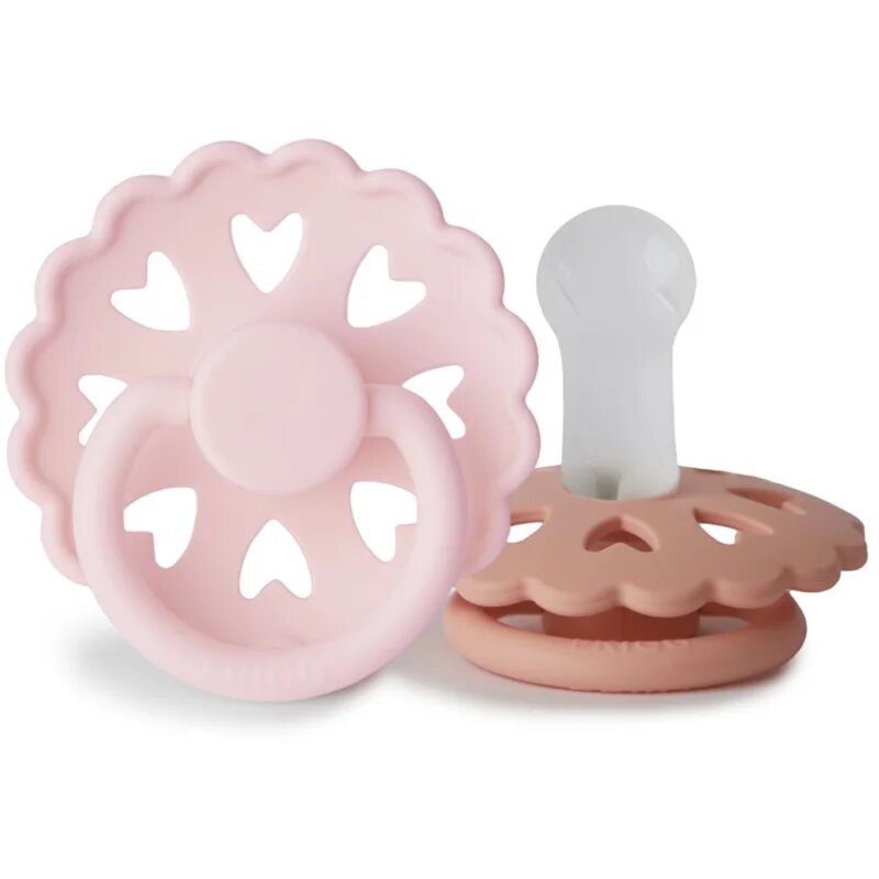FRIGG Fairytale Round Silicone 2-Pack Size 2 биберон The Snow Queen/The Princess and the Pea 2 бр.