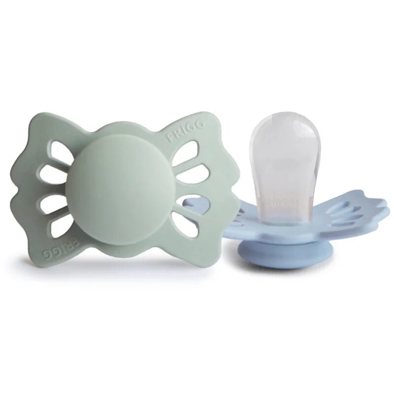 FRIGG Lucky Size 1:0-6 months биберон Sage/Powder Blue 2 бр.