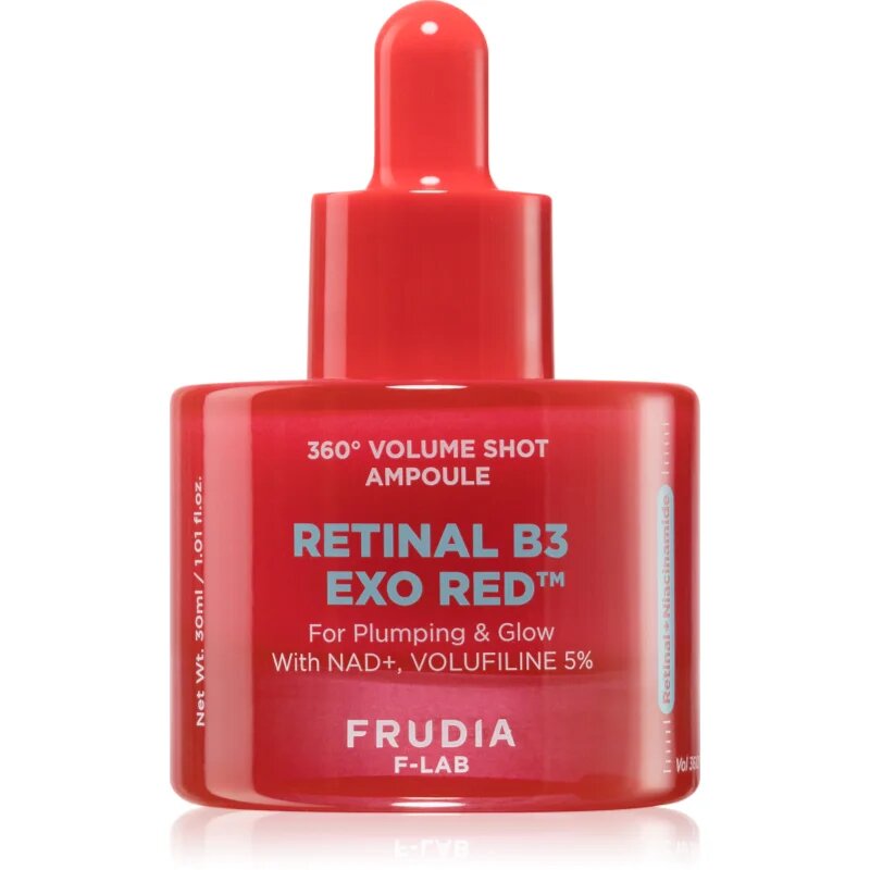 Frudia Retinal B3 Exo Red 360° Volume Shot Ampoule озаряващ серум за лице увеличаващ еластичността на кожата 30 мл.