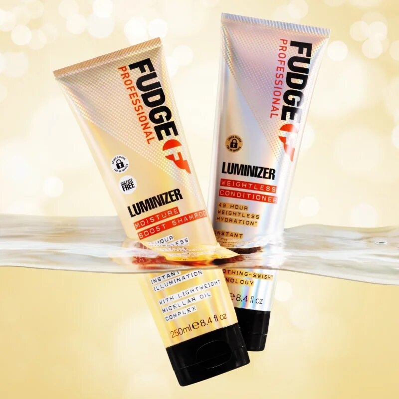 Fudge Luminizer Moisture Boost Shampoo хидратиращ шампоан за защита на цвета за боядисана и увредена коса 250 мл.