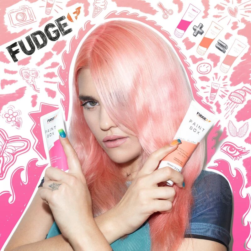 Fudge Paintbox полуперманентна боя за коса За коса цвят Coral Blush 75 мл.