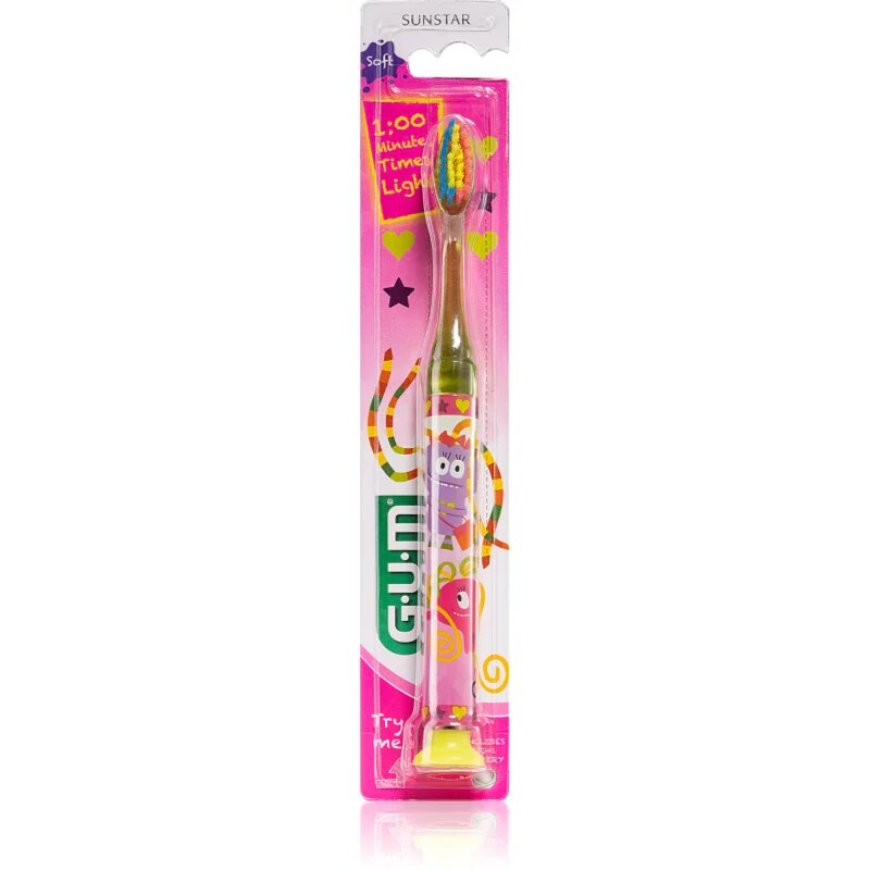 G.U.M Kids Toothbrush четка за зъби за деца със залепяща поставка 1 бр.