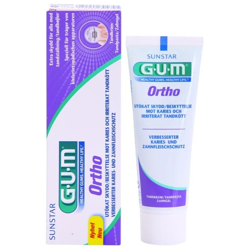 G.U.M Ortho паста за зъби за лица носещи зъбни брекети 75 мл.