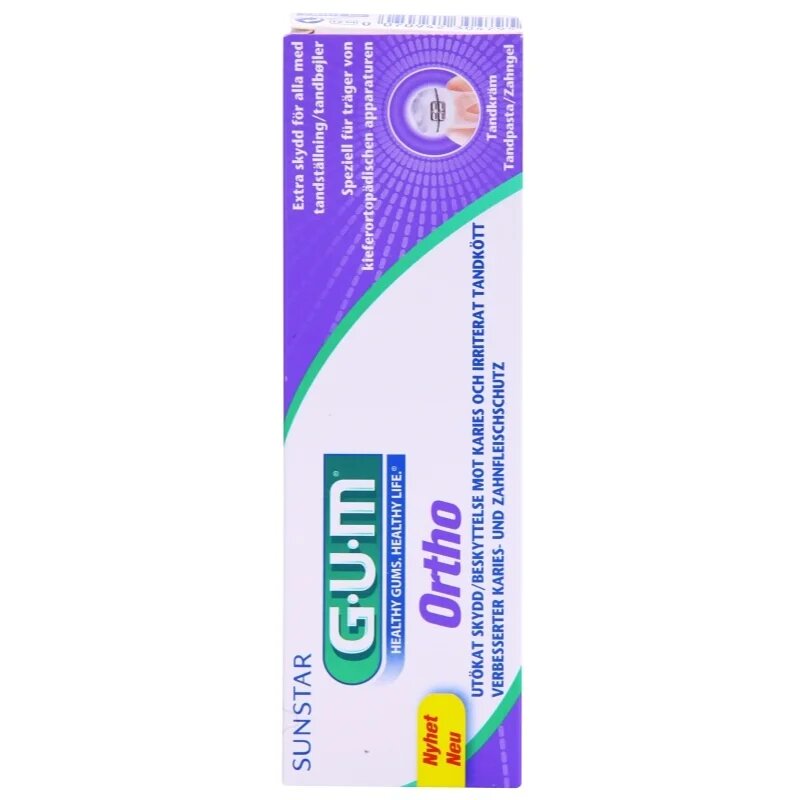 G.U.M Ortho паста за зъби за лица носещи зъбни брекети 75 мл.