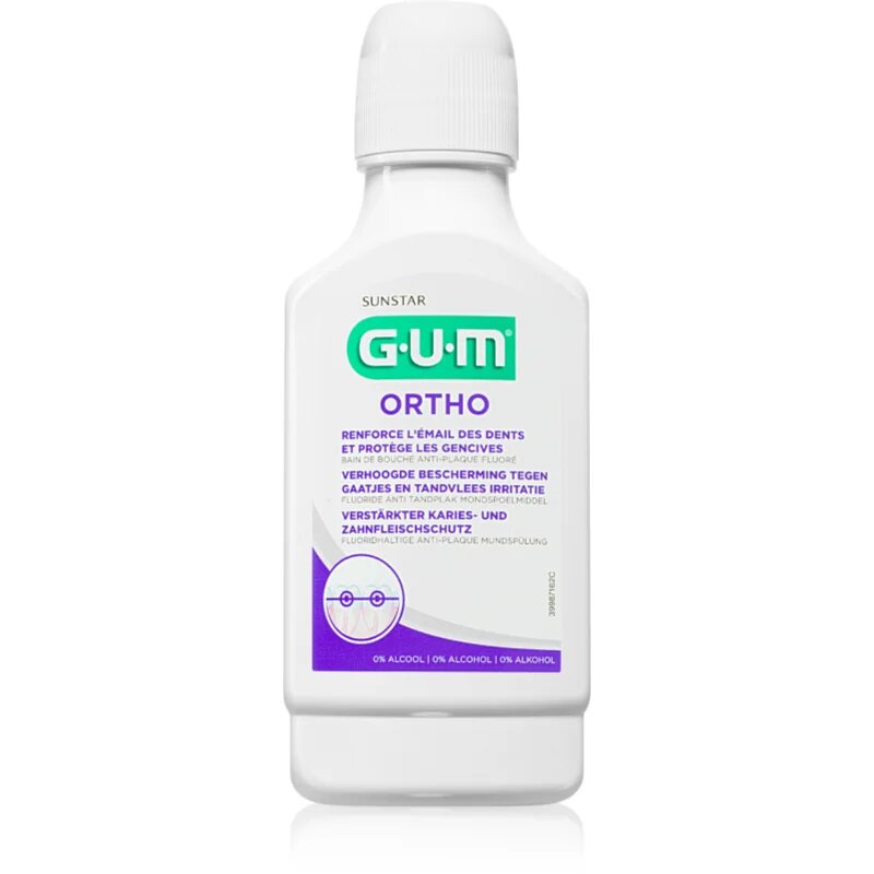 G.U.M Ortho вода за уста за лица носещи зъбни брекети 300 мл.