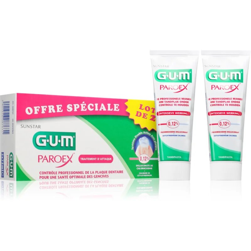 G.U.M Paroex Toothpaste паста за зъби 75 ml 2 бр.