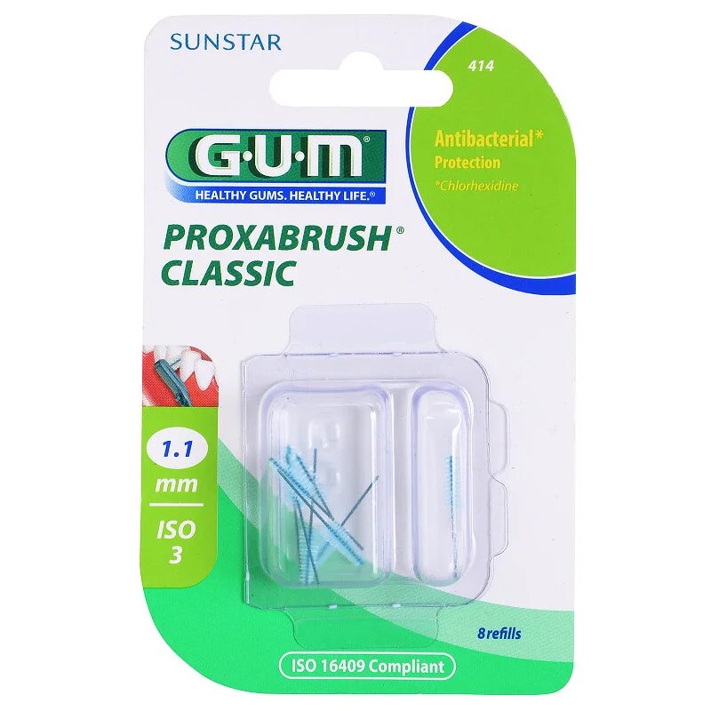 G.U.M Proxabrush Classic резервни четки за междузъбно пространство в блистер 11 mm 8 бр.