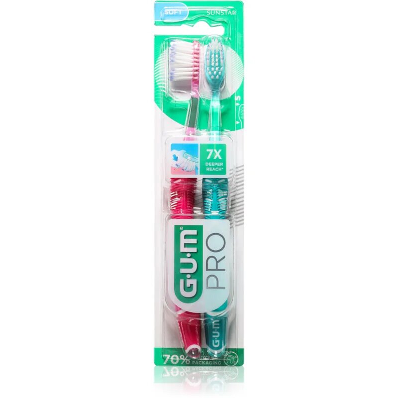 G.U.M Technique PRO DUO 1525 четки за зъби софт 2 бр.