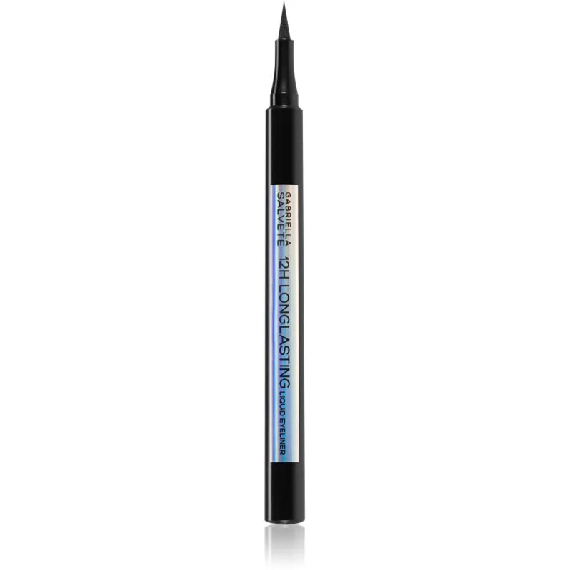 Gabriella Salvete 12H Longlasting Liquid Eyeliner течна очна линия в писалка за дълготраен ефект цвят Black 1.1 гр.