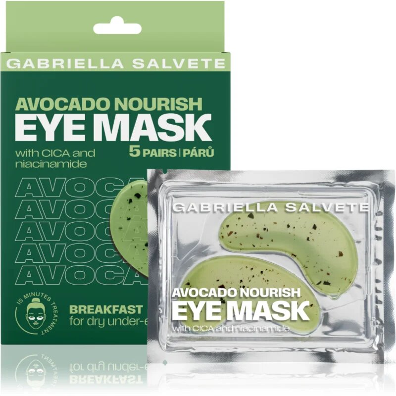Gabriella Salvete Eye Mask Avocado интензивна подхранваща маска за очи 5 бр.