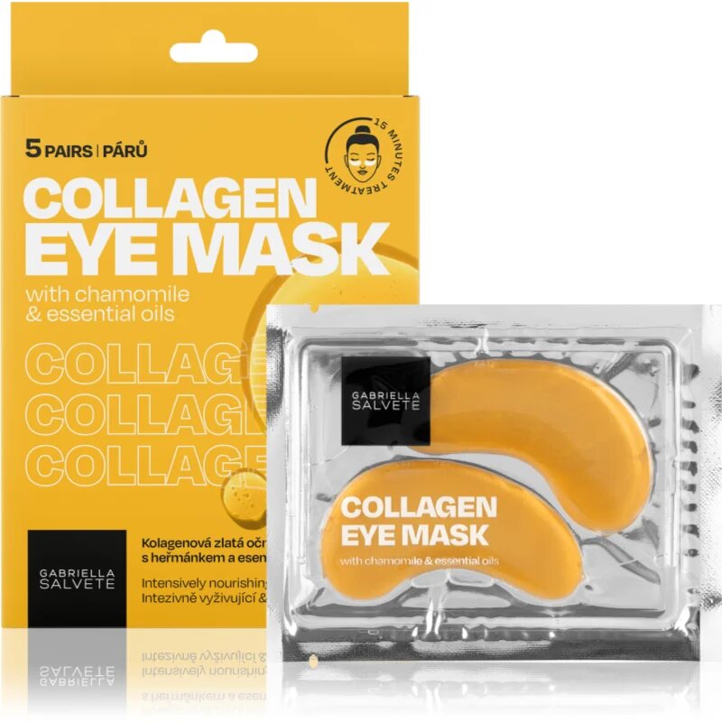 Gabriella Salvete Eye Mask Collagen Gold околоочна маска против отоци и тъмни кръгове с колаген 5 бр.