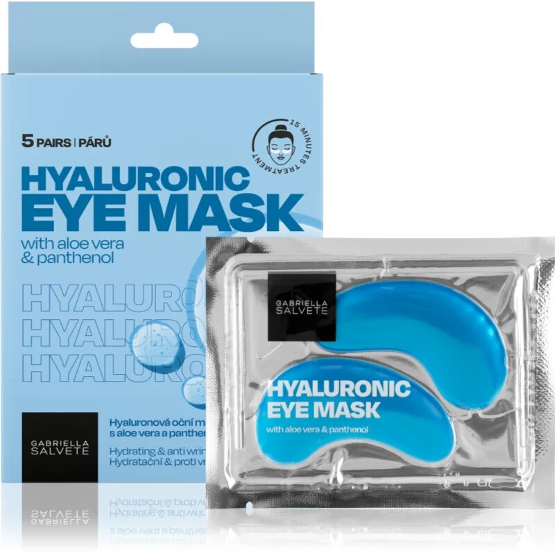Gabriella Salvete Eye Mask Hyaluron маска за очи против бръчки фоликули и тъмни кръгове 5 бр.