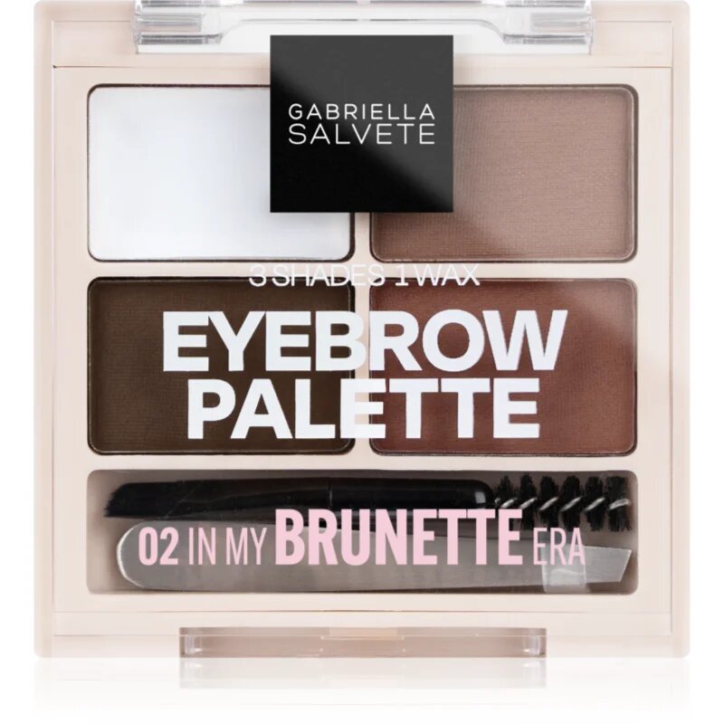 Gabriella Salvete Eyebrow Palette сет за перфектни вежди цвят 02 In My Brunette Era 5.2 гр.