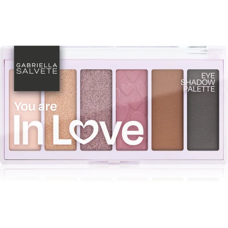 Gabriella Salvete Eyeshadow 6 Shades Palette палитра от сенки за очи цвят You are in Love 12 гр.