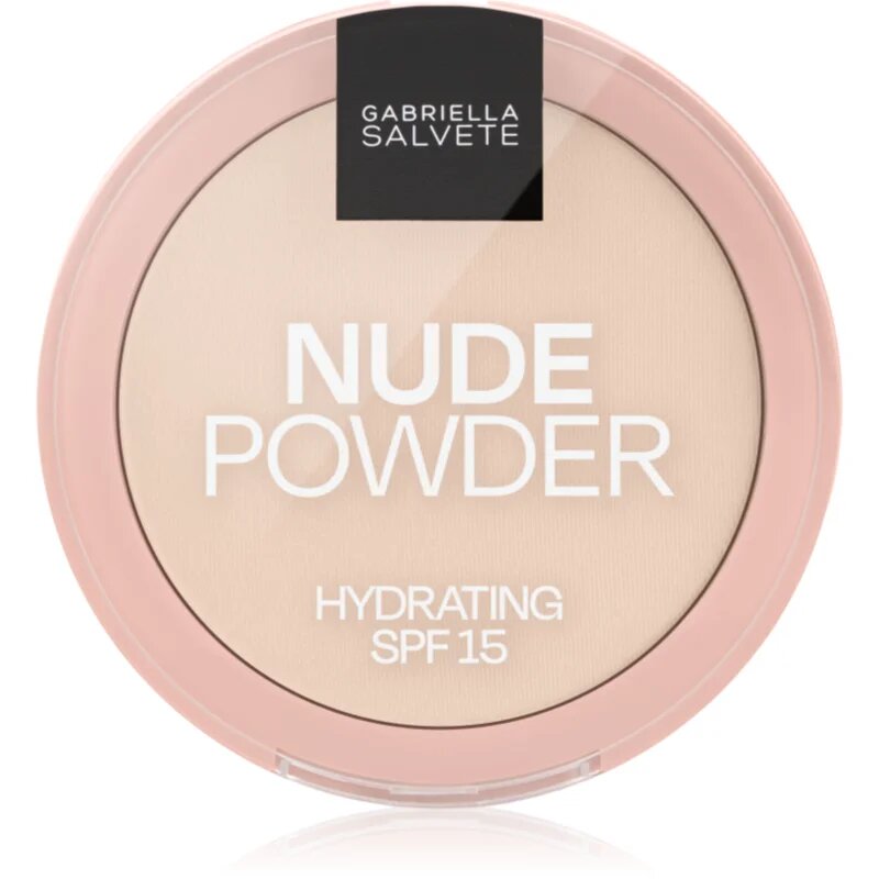 Gabriella Salvete Fixing Powder Hydrating нежна компактна пудра SPF 15 цвят 01 Pure Nude 8 гр.