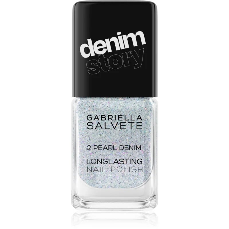 Gabriella Salvete Longlasting Enamel Denim Story дълготраен лак за нокти цвят 02 Pearl Denim 11 мл.