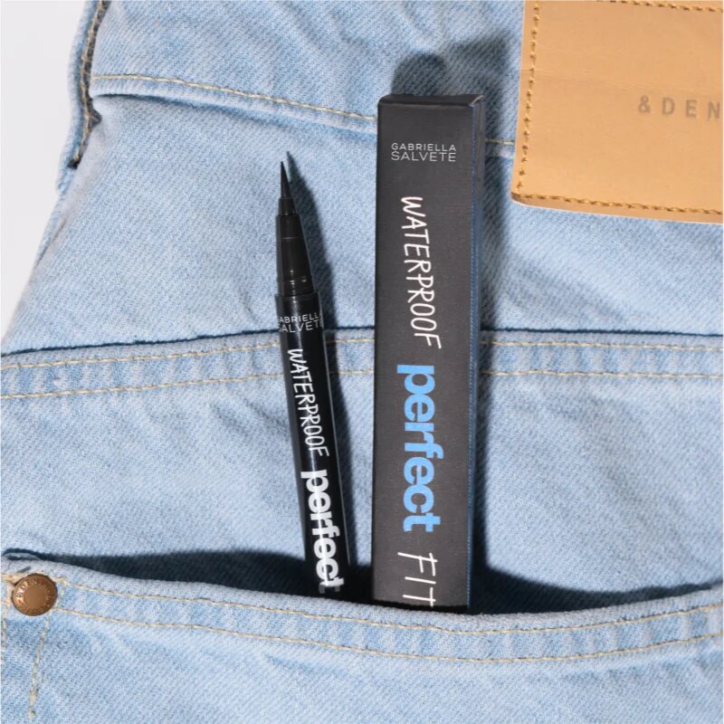 Gabriella Salvete Perfect Fit Waterproof водоустойчива очна линия писалка цвят Black 0.6 мл.