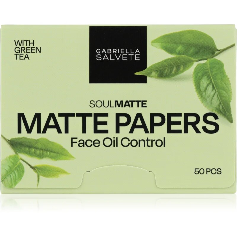 Gabriella Salvete SoulMatte Green Tea матиращи листчета със зелен чай 50 бр.