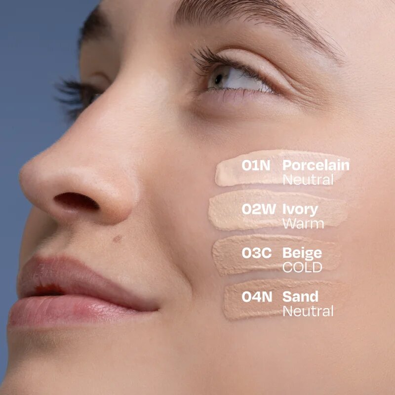 Gabriella Salvete SoulMatte Hyaluronic Foundation дълготраен фон дьо тен с матиращ ефект цвят 02W Ivory Warm 30 мл.