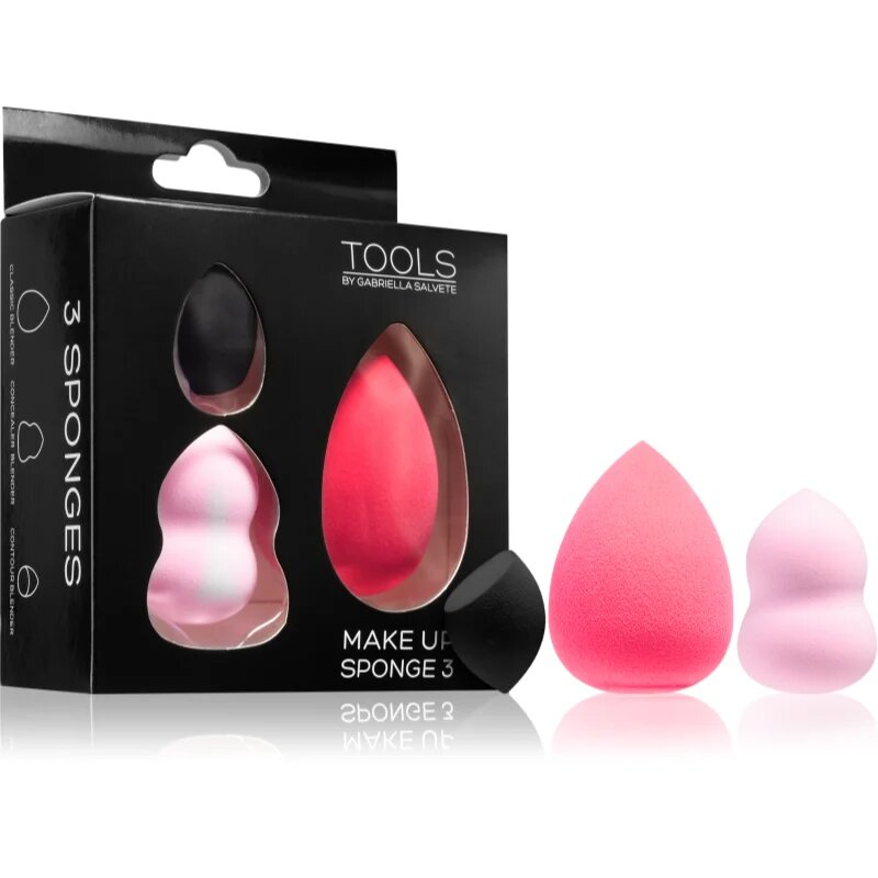 Gabriella Salvete Tools Make-Up Sponge гъба за нанасяне на фон дьо тен 3 бр.