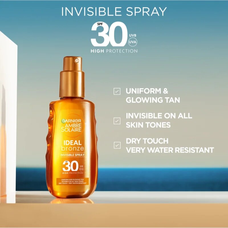 Garnier Ambre Solaire Ideal Bronze масло за грижа и придобиване на тен SPF 30 150 мл.