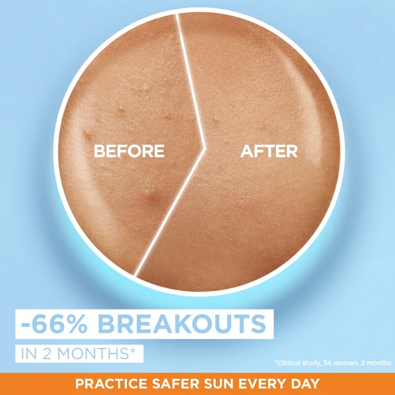 Garnier Ambre Solaire Super UV Niacinamide лек защитен флуид против несъвършенства на кожата SPF 50+ 40 мл.