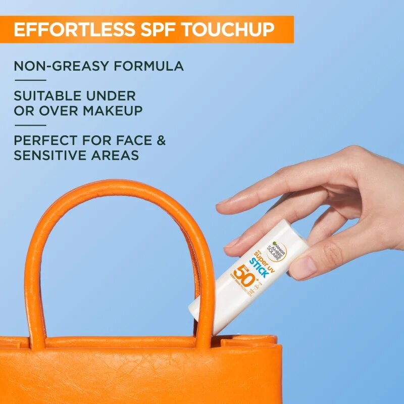 Garnier Ambre Solaire Super UV Stick защитен хидратиращ стик с масло от шеа 9 гр.