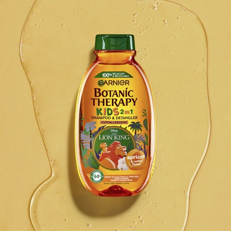 Garnier Botanic Therapy Disney Kids шампоан и балсам 2 в1 за по-лесно разресване на косата за деца 400 мл.