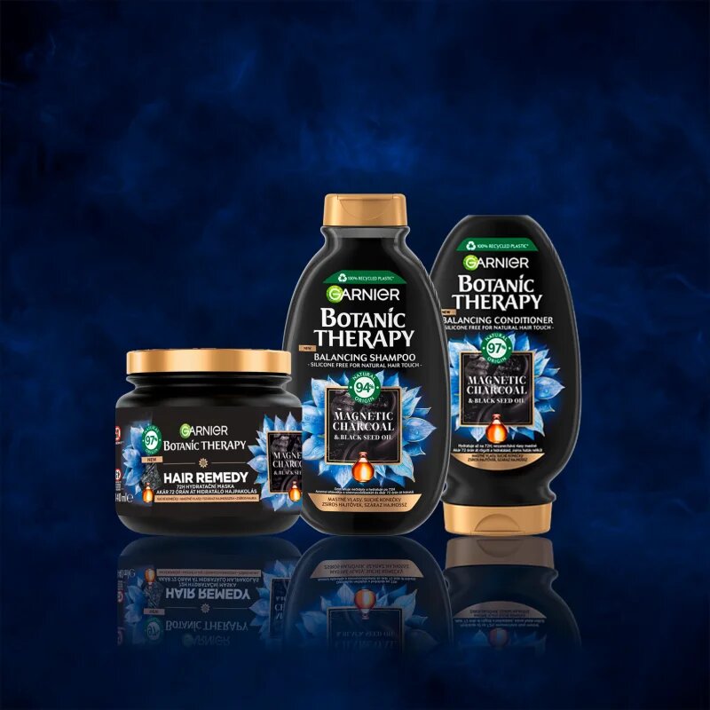 Garnier Botanic Therapy Magnetic Charcoal шампоан за мазен скалп и сухи краища на косата 400 мл.