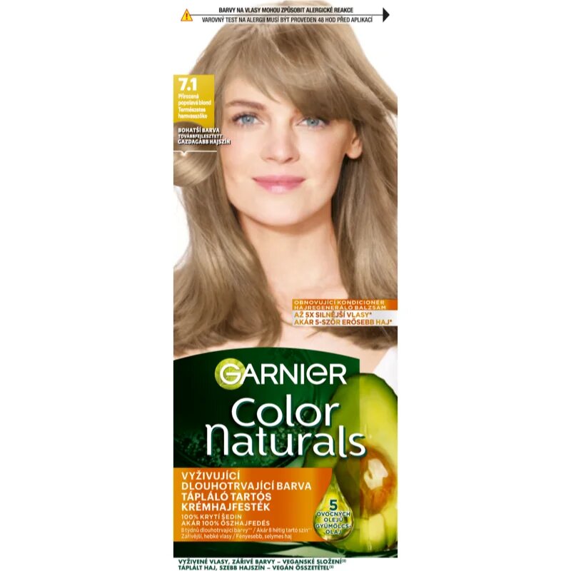 Garnier Color Naturals Creme боя за коса цвят 7.1 Natural Ash Blonde 1 бр.