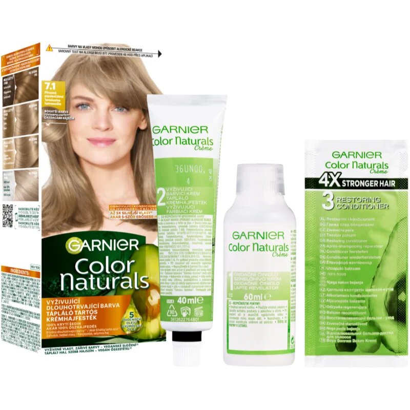 Garnier Color Naturals Creme боя за коса цвят 7.1 Natural Ash Blonde 1 бр.