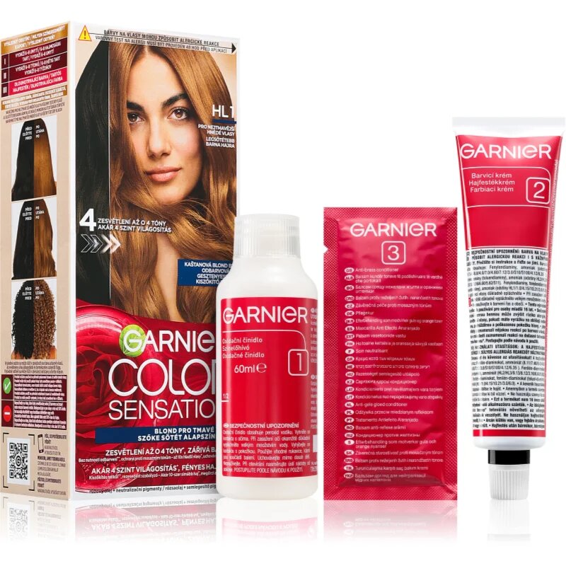 Garnier Color Sensation боя за коса за изсветляване на косата цвят HL1 Black Hair 1 бр.