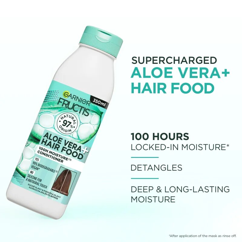 Garnier Fructis Aloe Vera Hair Food хидратиращ балсам за нормална към суха коса 350 мл.