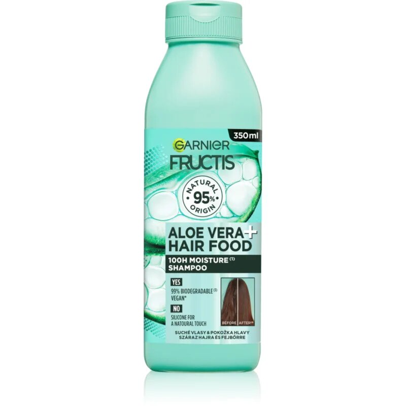 Garnier Fructis Aloe Vera Hair Food хидратиращ шампоан за нормална към суха коса 350 мл.
