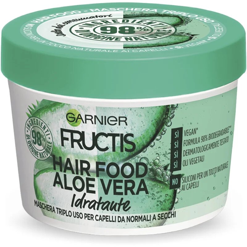 Garnier Fructis Aloe Vera Hair Food хидратираща маска за коса с алое вера 390 мл.