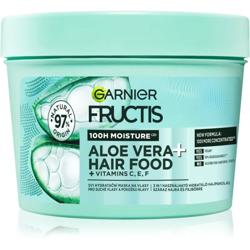 Garnier Fructis Aloe Vera Hair Food хидратираща маска за нормална към суха коса 400 мл.