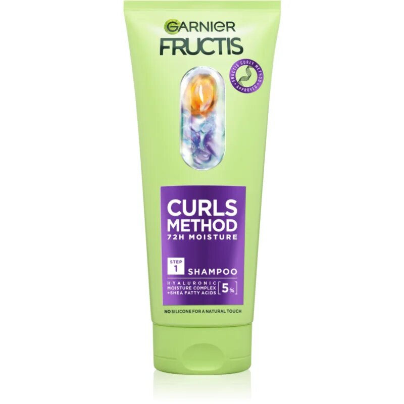 Garnier Fructis Curls Method хидратиращ шампоан за чуплива и къдрава коса 200 мл.