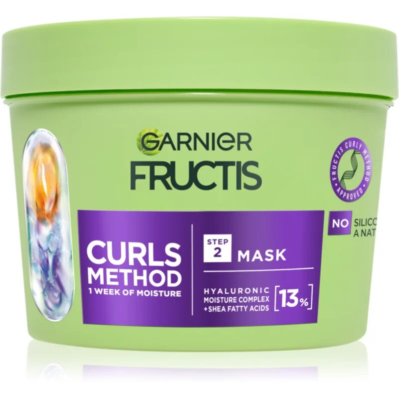 Garnier Fructis Curls Method хидратираща маска за коса за чуплива и къдрава коса 370 мл.