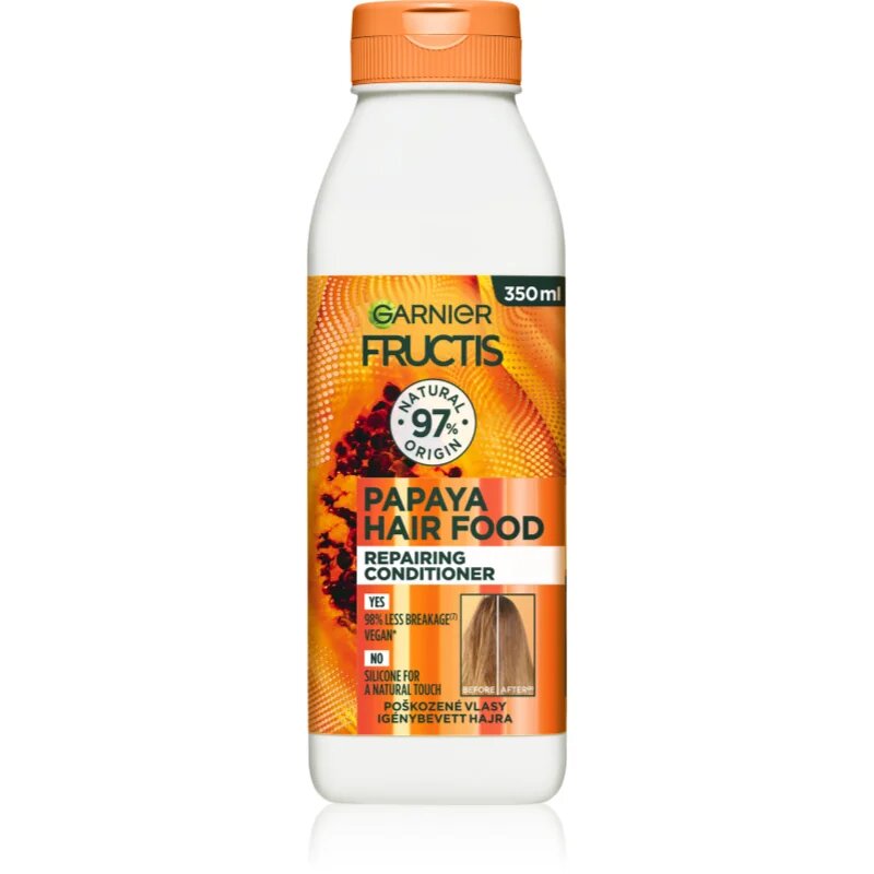 Garnier Fructis Papaya Hair Food регенериращ балсам за увредена коса 350 мл.