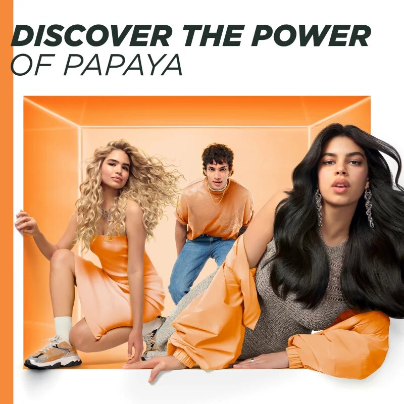 Garnier Fructis Papaya Hair Food регенериращ шампоан за увредена коса 350 мл.