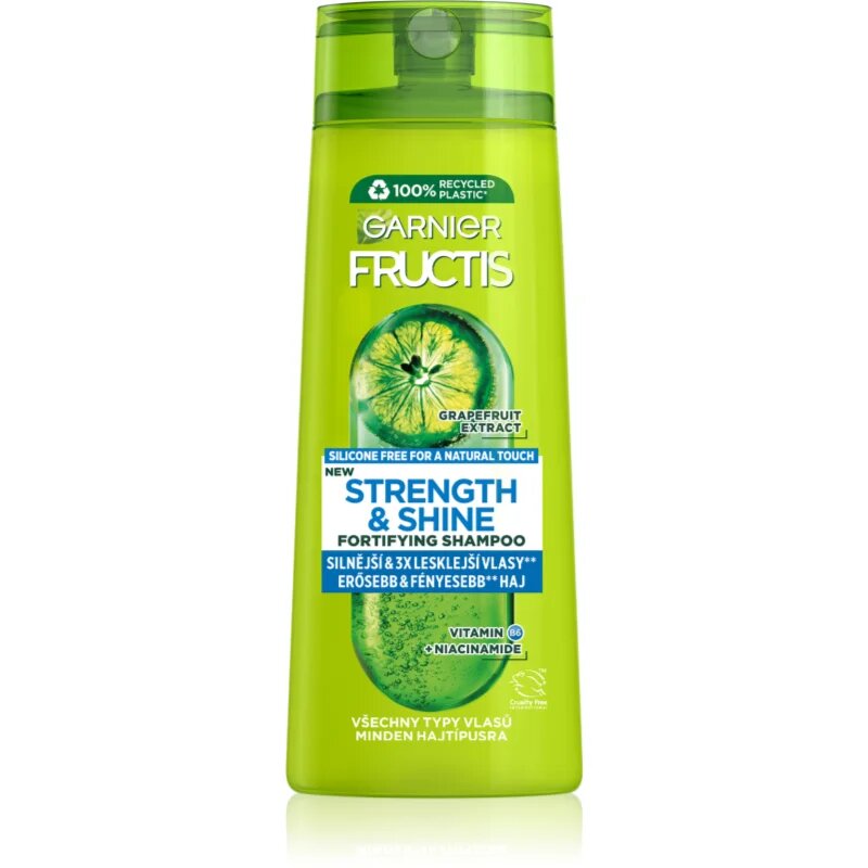 Garnier Fructis Strength & Shine шампоан за подсилване и блясък на косата 250 мл.