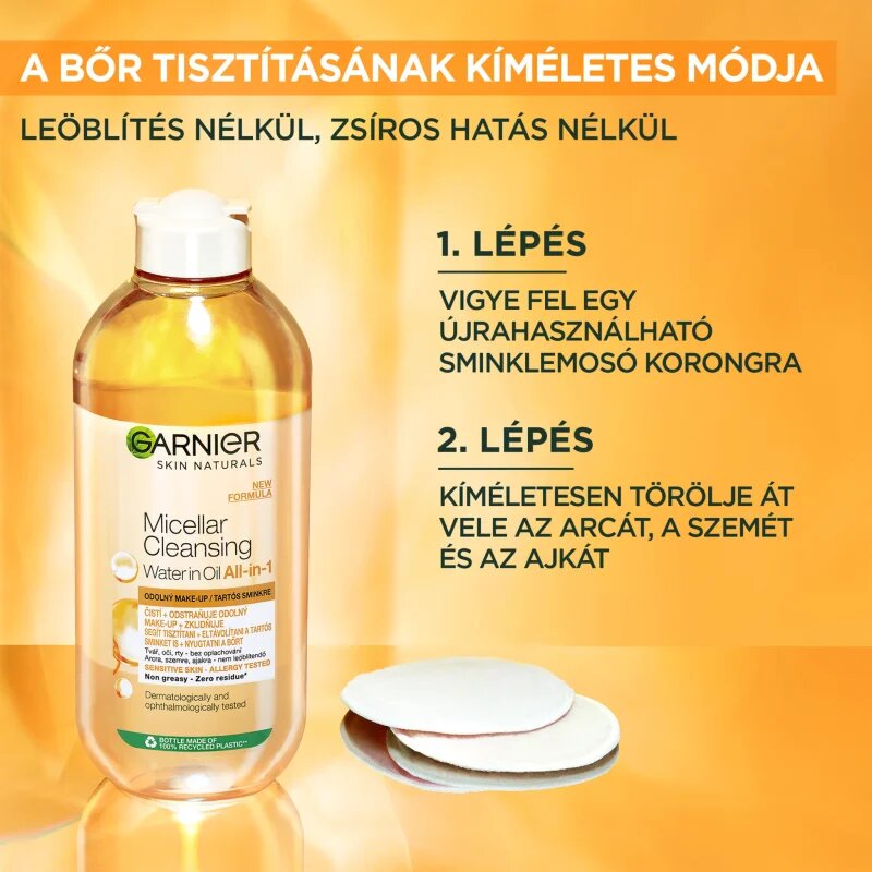 Garnier Micellar двуфазна мицеларна вода 3 в 1 400 мл.