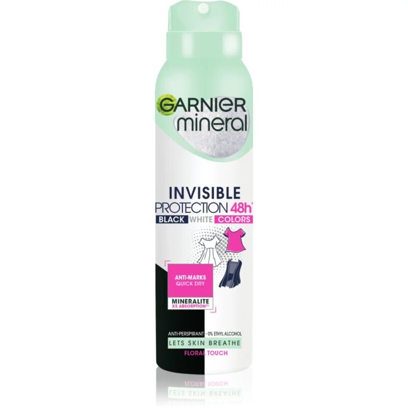 Garnier Mineral Black White Color антиперспирант-спрей 150 мл.